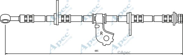 APEC BRAKING Тормозной шланг HOS3377